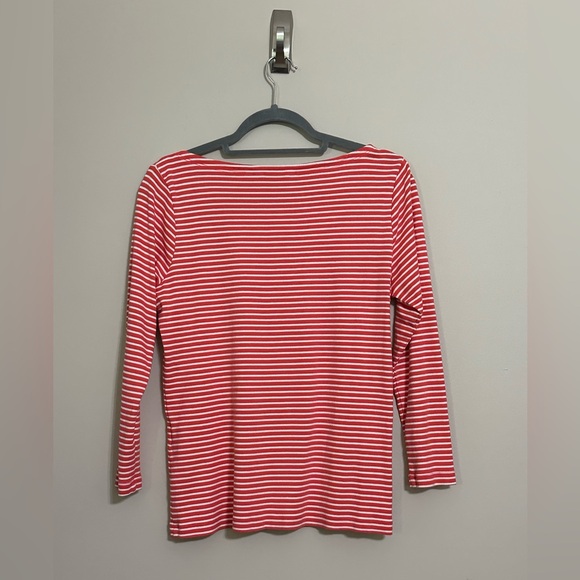 Vineyard Vines Women’s Striped Simple Boatneck 3/4 Sleeve Tee - Size: L - EUC - Picture 3 of 8